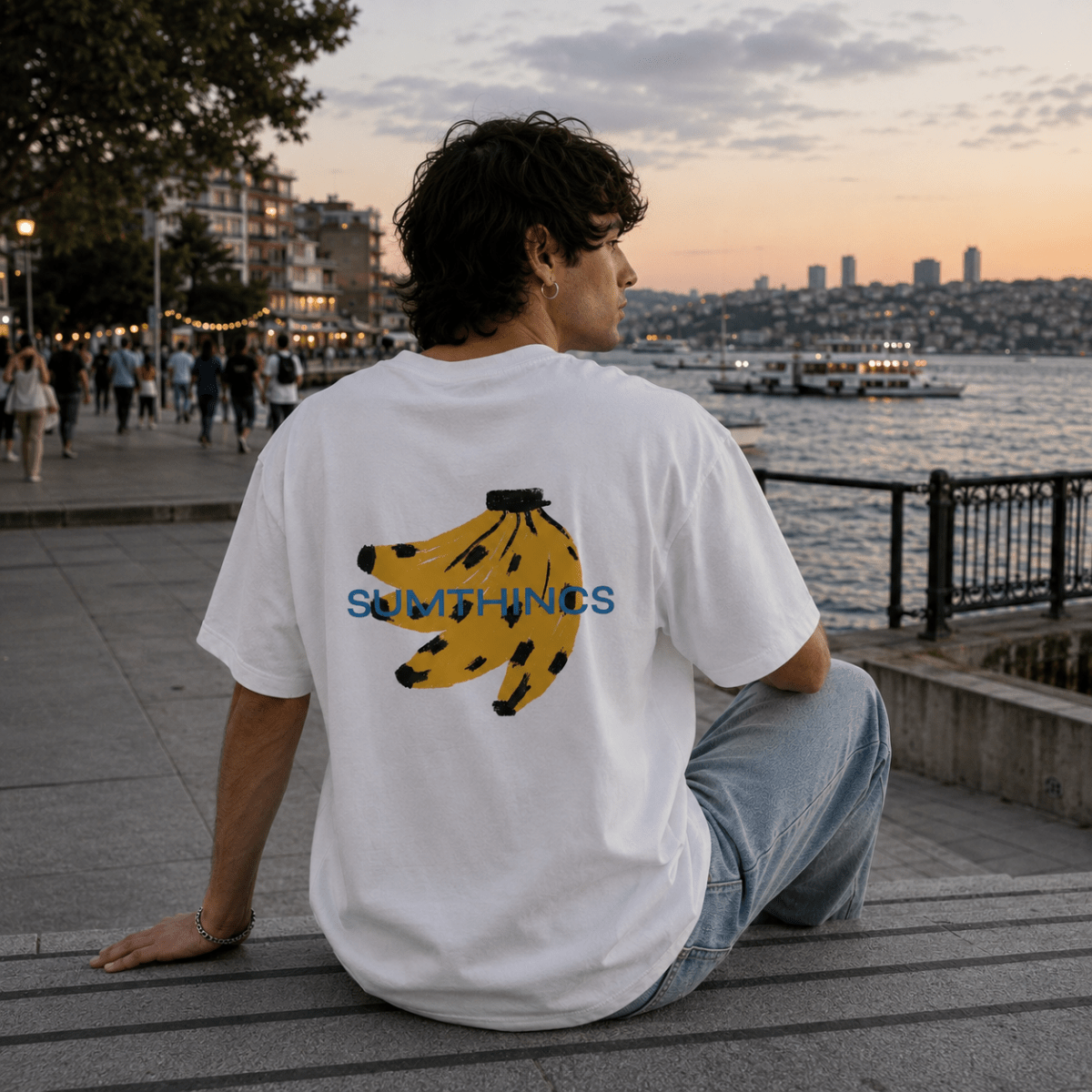 Grocery List Oversize T-shirt Beyaz - Sumthincs