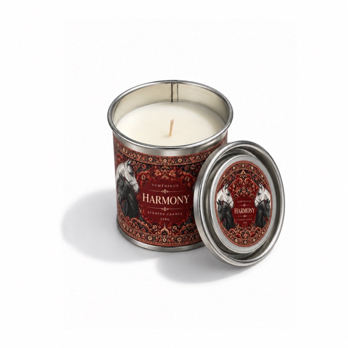 Harmony – Ud, Amber ve Bergamot Kokulu Soya Mum - Sumthincs