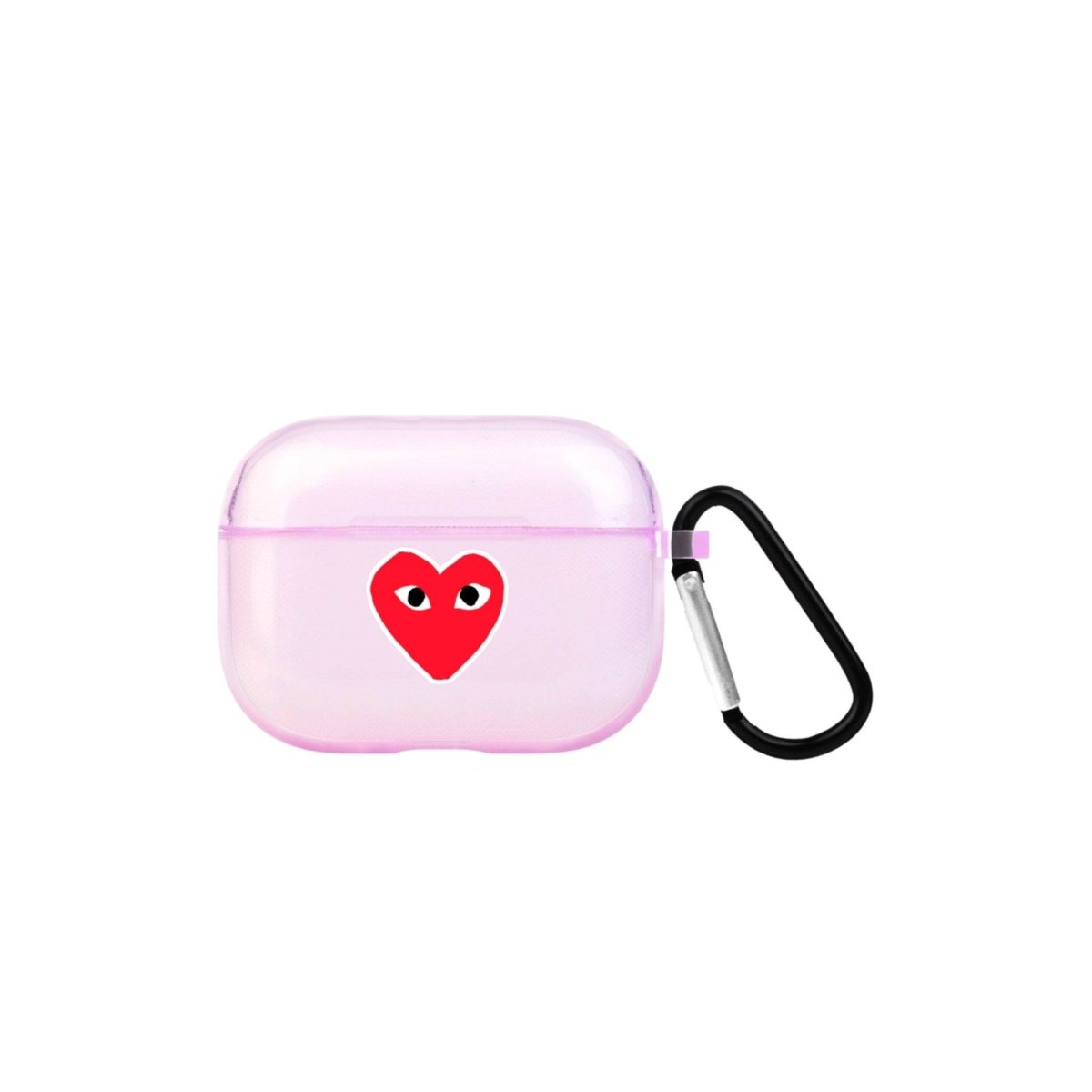 Hearts AirPods Pro Şeffaf Silikon Kılıf Lila - SUMTHINCS