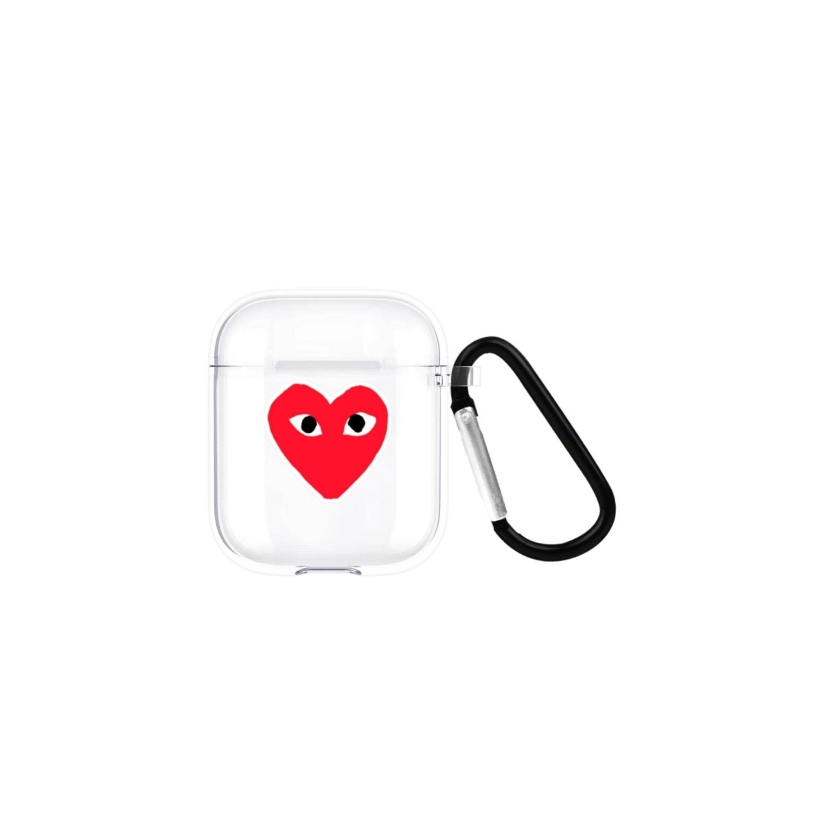 Hearts AirPods Şeffaf Silikon Kılıf Beyaz Şeffaf - SUMTHINCS