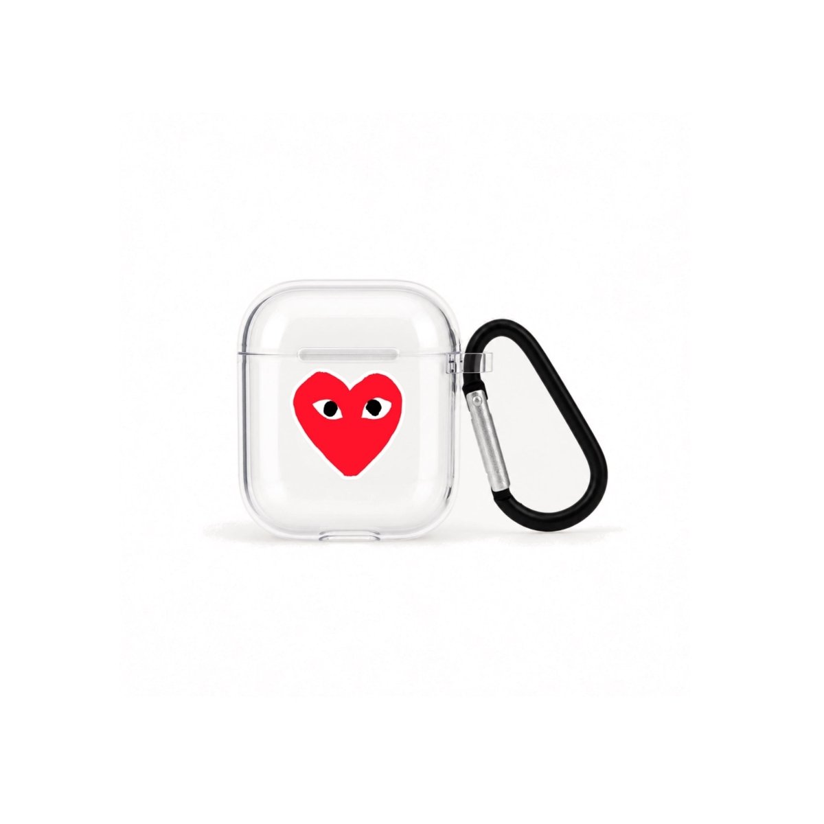 Hearts AirPods Şeffaf Silikon Kılıf Beyaz Şeffaf - Sumthincs