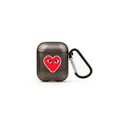 Hearts AirPods Şeffaf Silikon Kılıf Siyah - Sumthincs