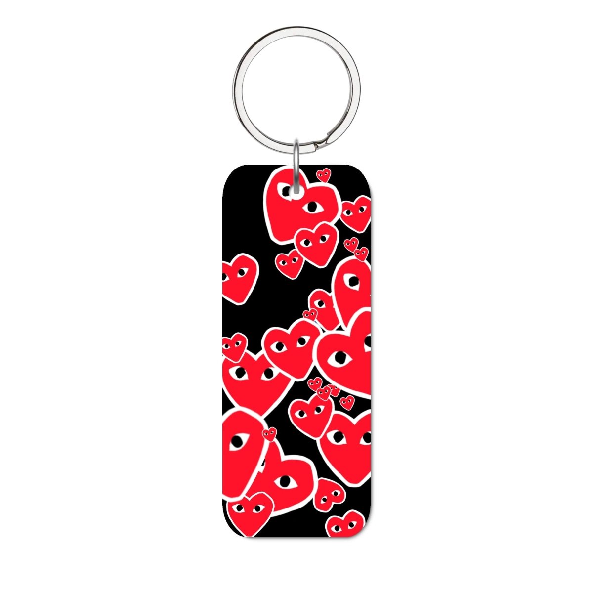 Hearts Glossy Dikdörtgen Anahtarlık - SUMTHINCS