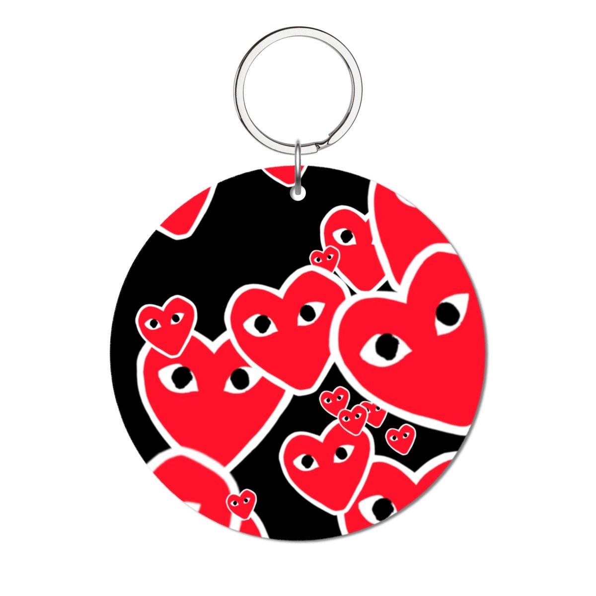 Hearts Glossy Yuvarlak Anahtarlık - SUMTHINCS