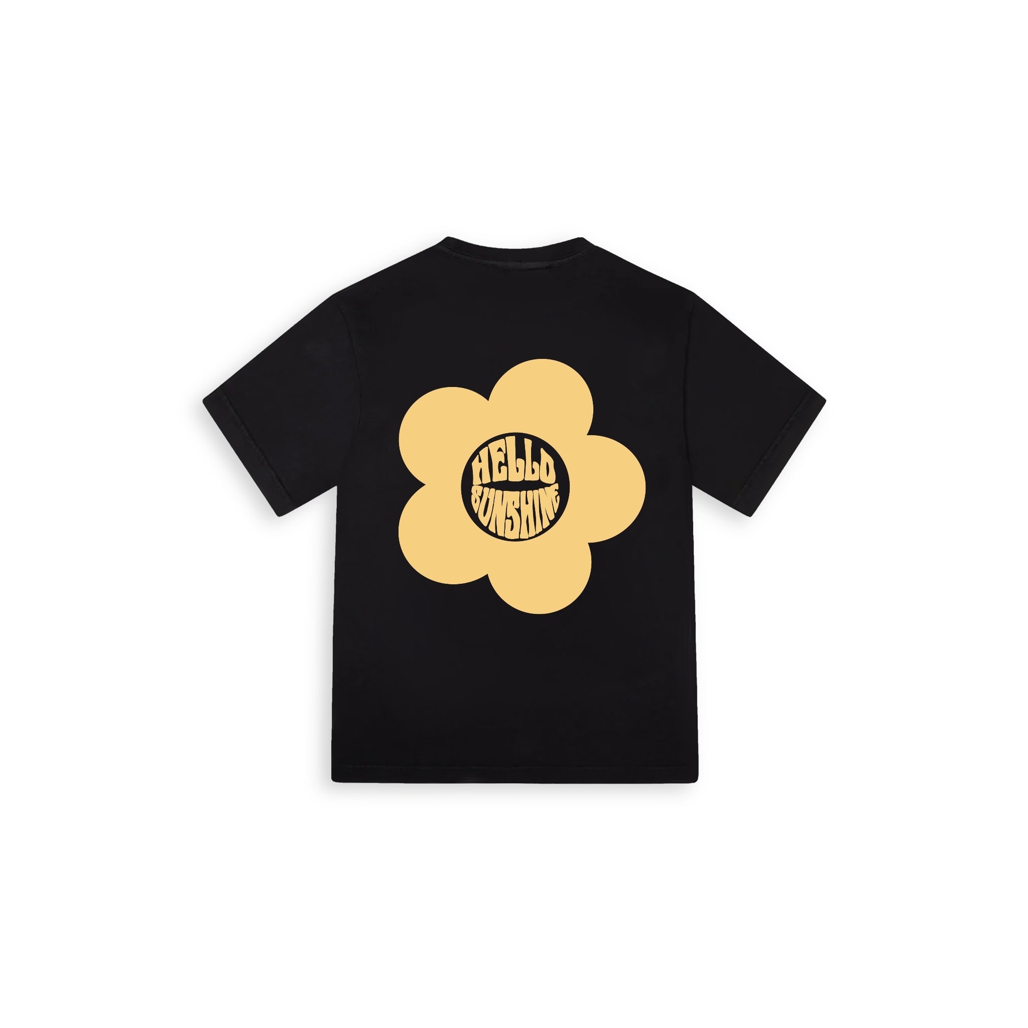 Hello Sunshine Oversize Large T-shirt Siyah - SUMTHINCS