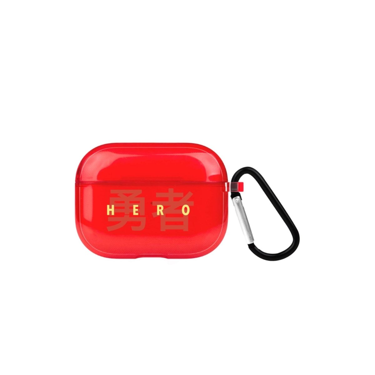 Hero AirPods Pro 2 Şeffaf Silikon Kılıf Kırmızı - SUMTHINCS