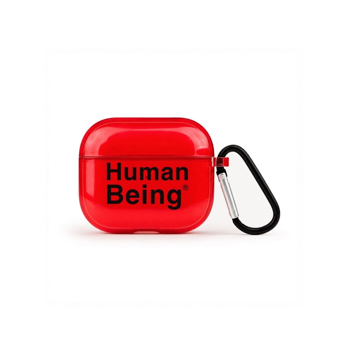 Human Being AirPods 3 Şeffaf Silikon Kılıf Kırmızı - Sumthincs