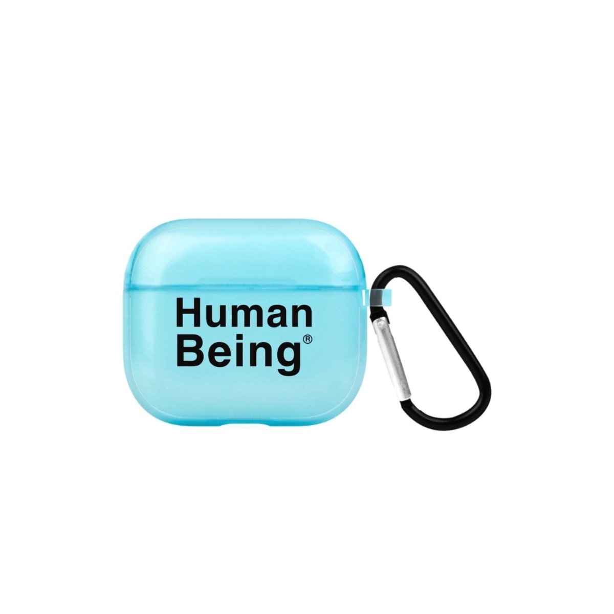 Human Being AirPods 3 Şeffaf Silikon Kılıf Mavi - SUMTHINCS