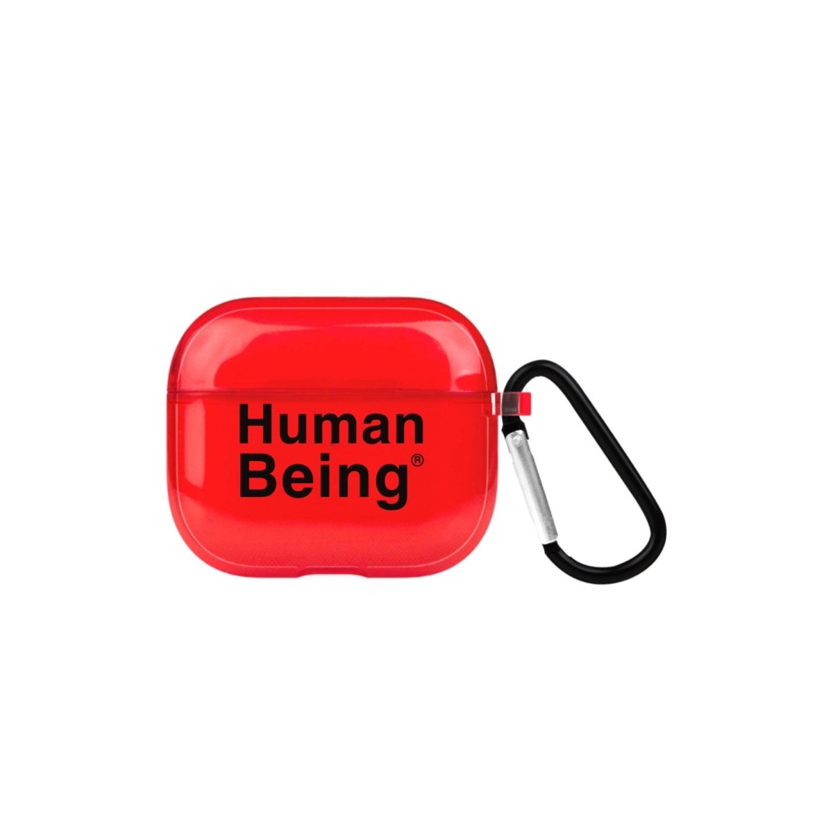 Human Being AirPods 3 Şeffaf Silikon Kılıf Kırmızı - SUMTHINCS