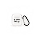 Human Being AirPods Şeffaf Silikon Kılıf Beyaz Şeffaf - Sumthincs