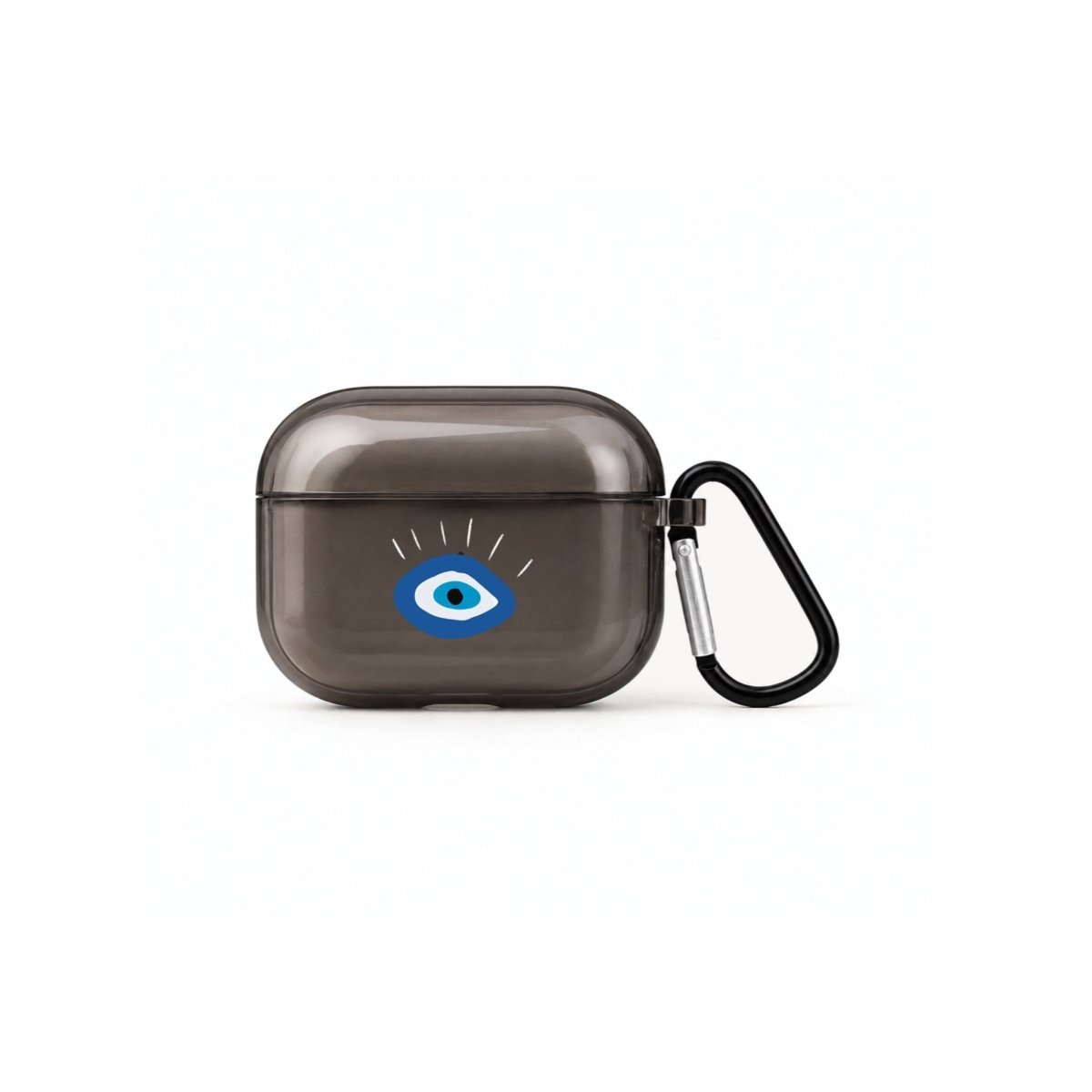 I See You AirPods Pro Şeffaf Silikon Kılıf Siyah - Sumthincs