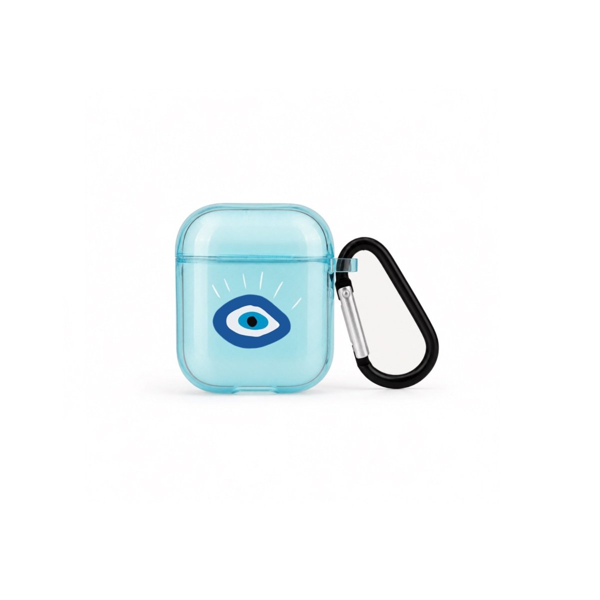 I See You AirPods Şeffaf Silikon Kılıf Mavi - Sumthincs