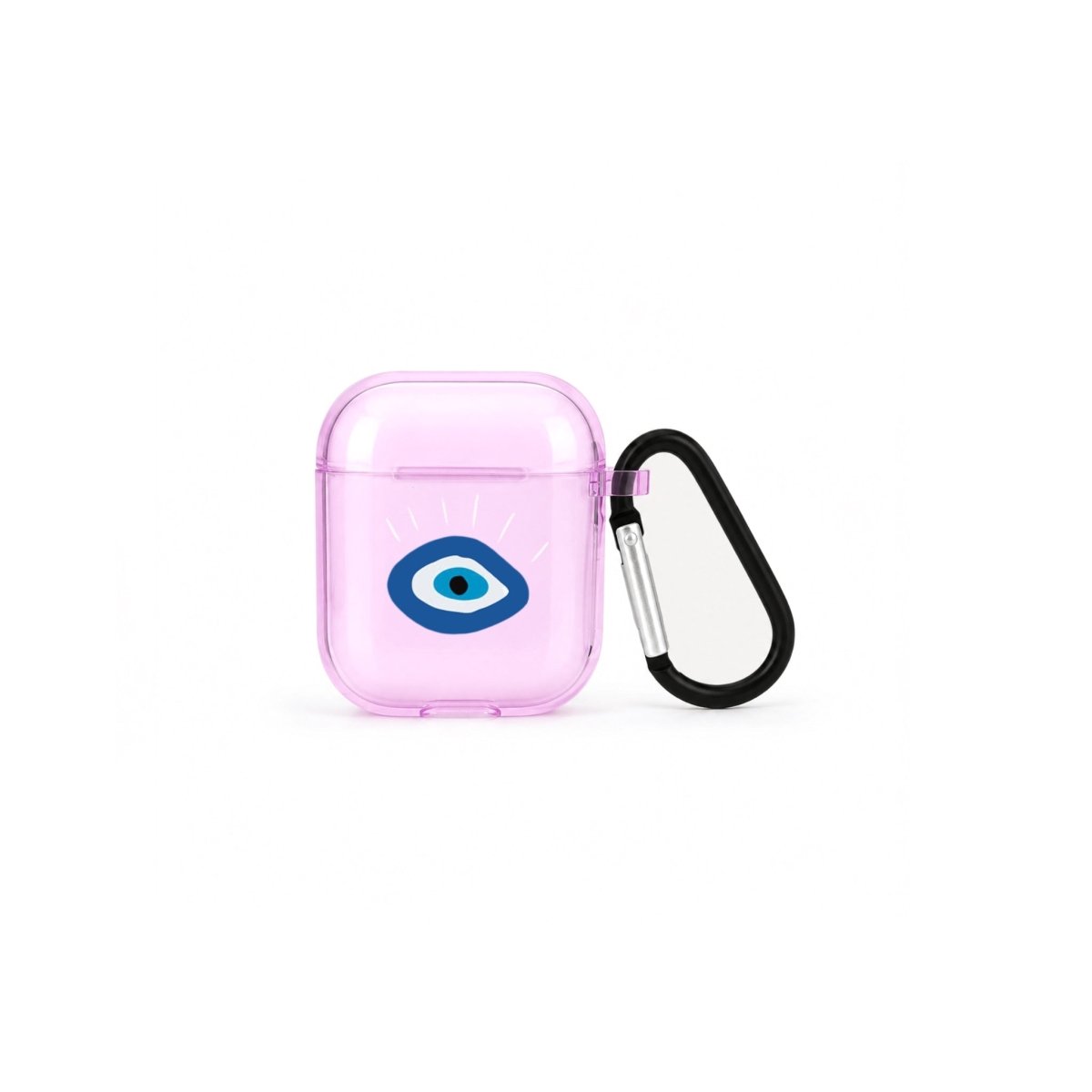 I See You AirPods Şeffaf Silikon Kılıf Lila - Sumthincs