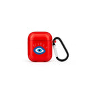 I See You AirPods Şeffaf Silikon Kılıf Kırmızı - Sumthincs