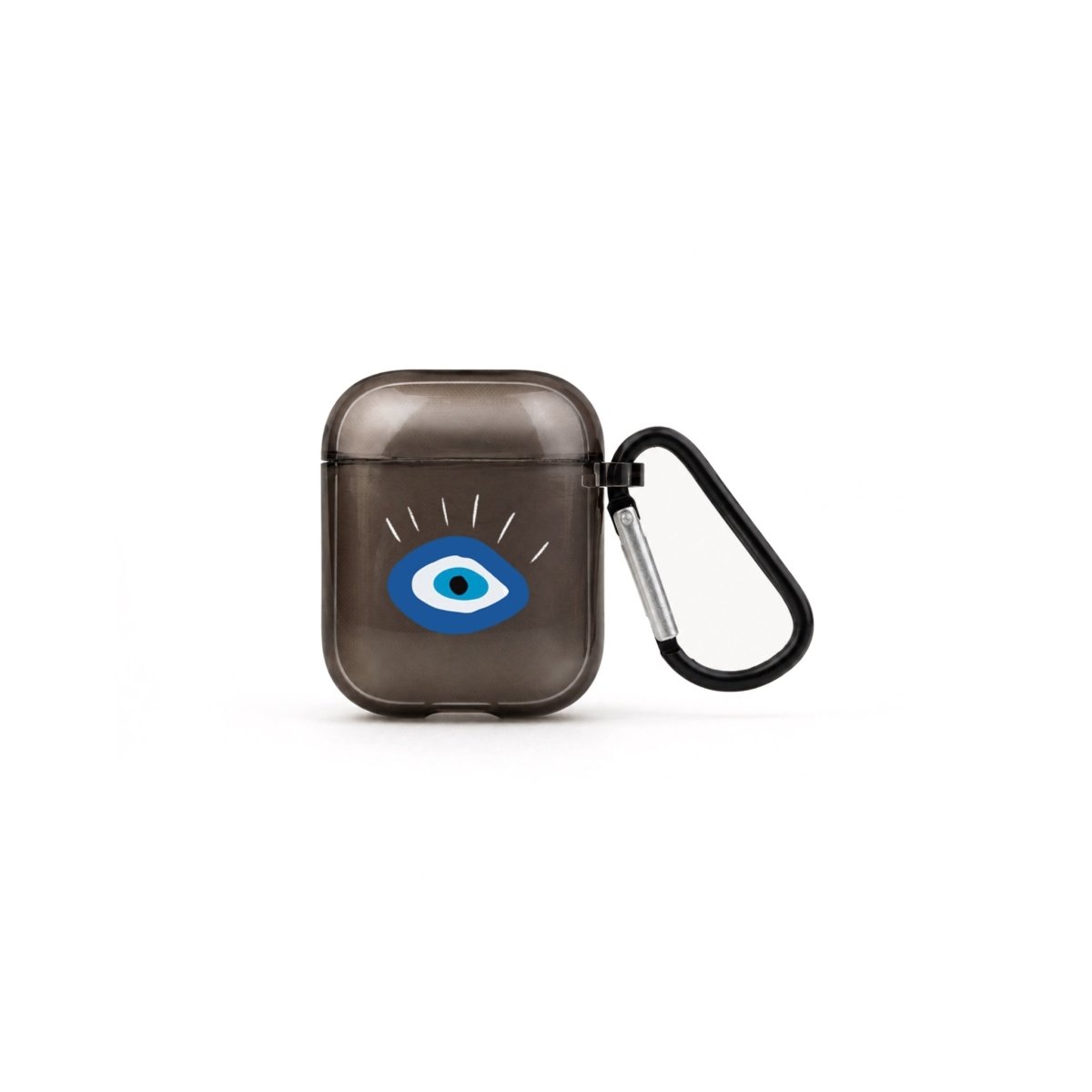 I See You AirPods Şeffaf Silikon Kılıf Siyah - Sumthincs