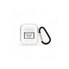 Interested AirPods 1. ve 2. Nesil Şeffaf Silikon Kılıf Beyaz Şeffaf - Sumthincs