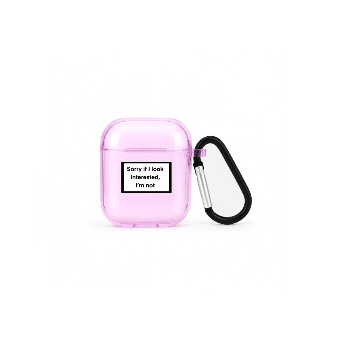 Interested AirPods 1. ve 2. Nesil Şeffaf Silikon Kılıf Lila - Sumthincs