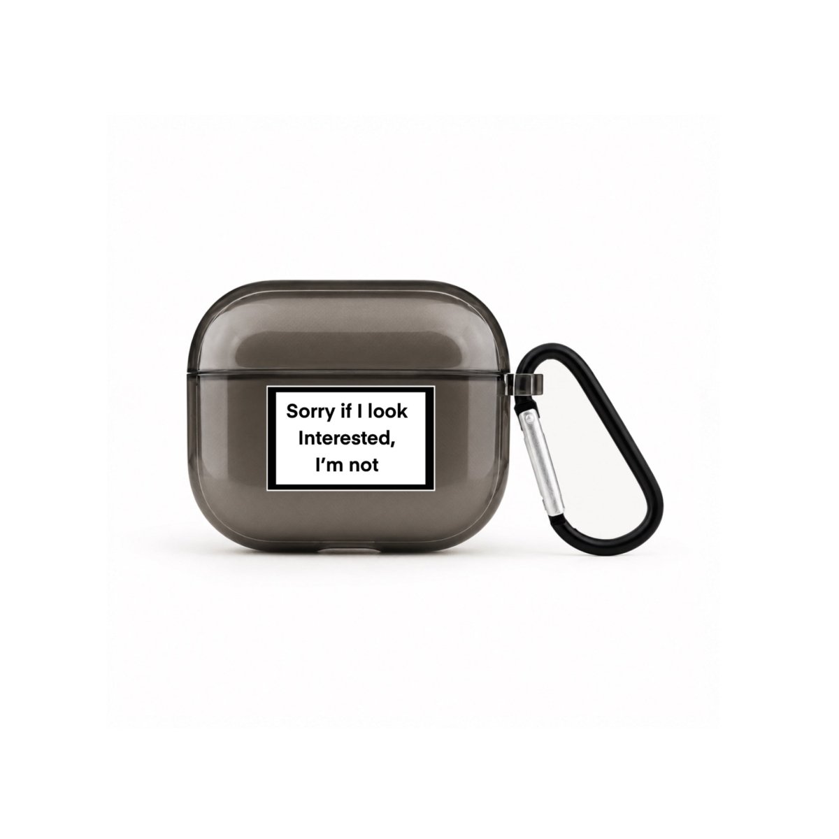 Interested AirPods 3 Şeffaf Silikon Kılıf Siyah - Sumthincs