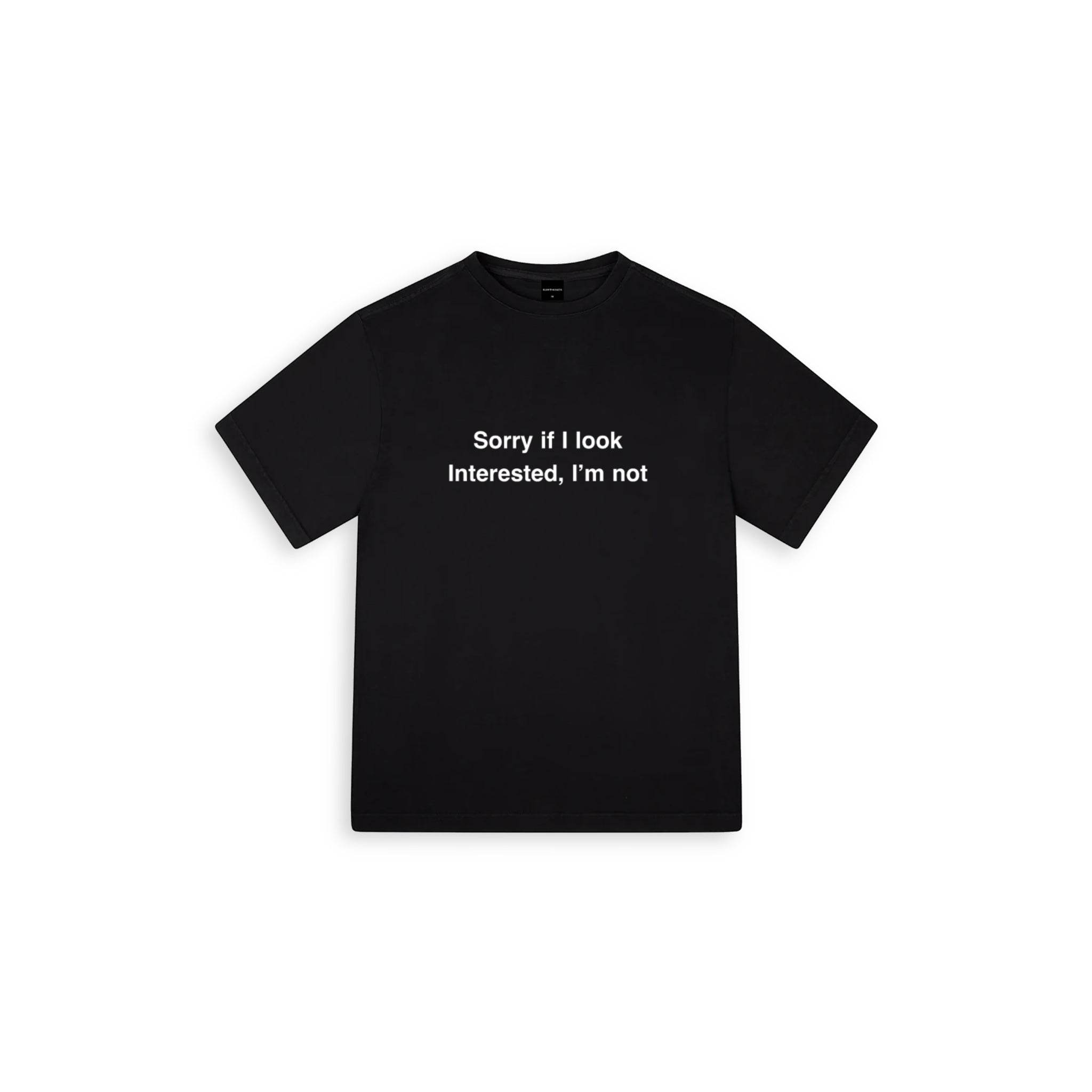 Interested Oversize Large T-shirt Siyah - SUMTHINCS