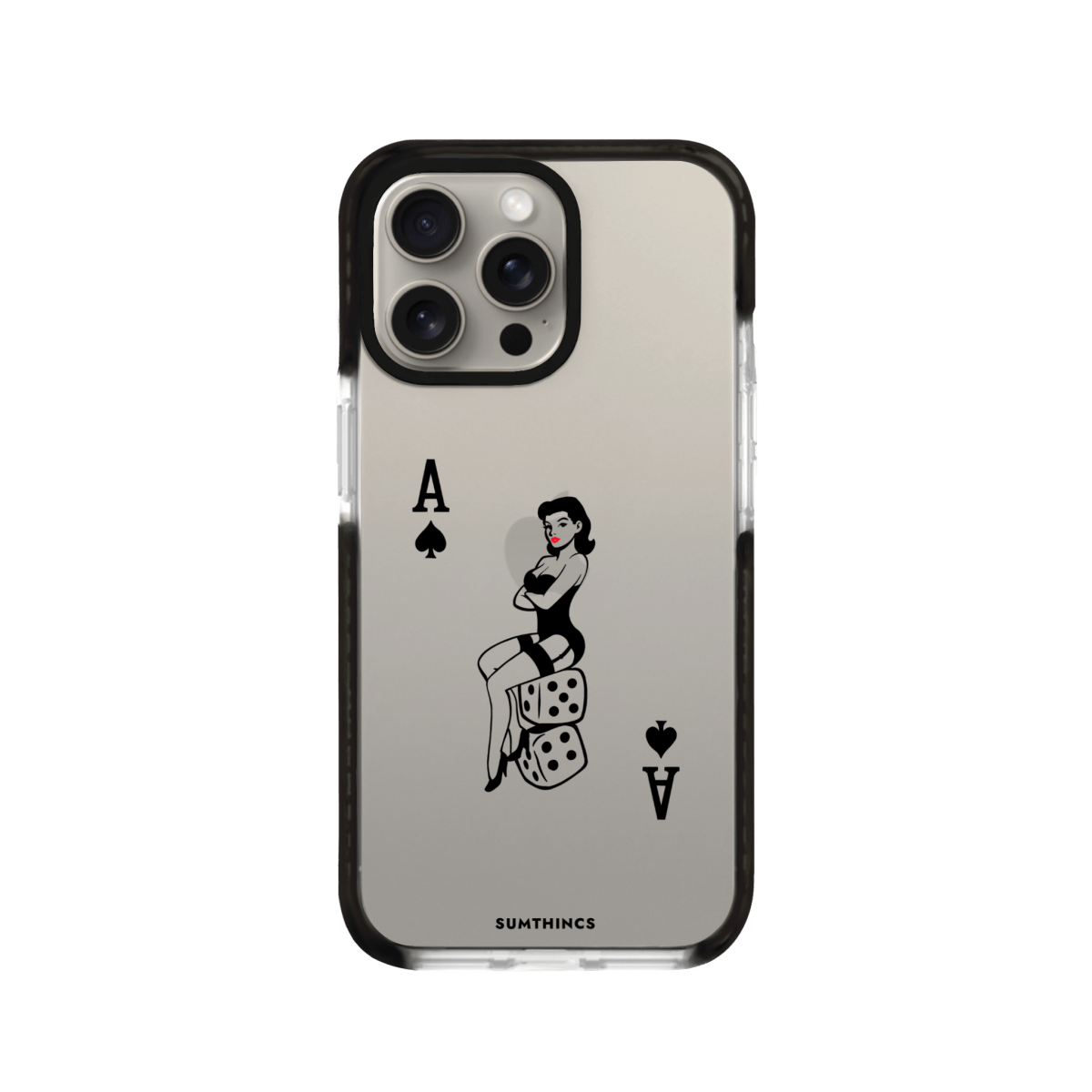 iPhone 11 Ace Queen Procase Şeffaf Telefon Kılıfı Siyah Şeffaf - SUMTHINCS