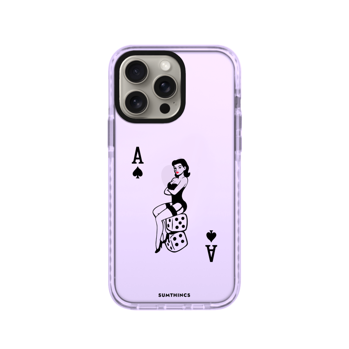 iPhone 11 Ace Queen Procase Şeffaf Telefon Kılıfı Lila - SUMTHINCS
