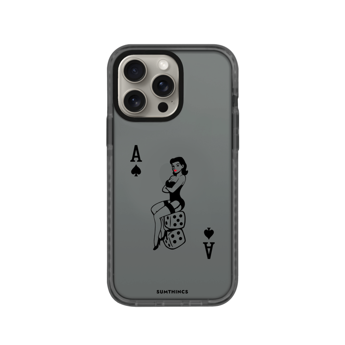 iPhone 11 Ace Queen Procase Şeffaf Telefon Kılıfı Antrasit - SUMTHINCS