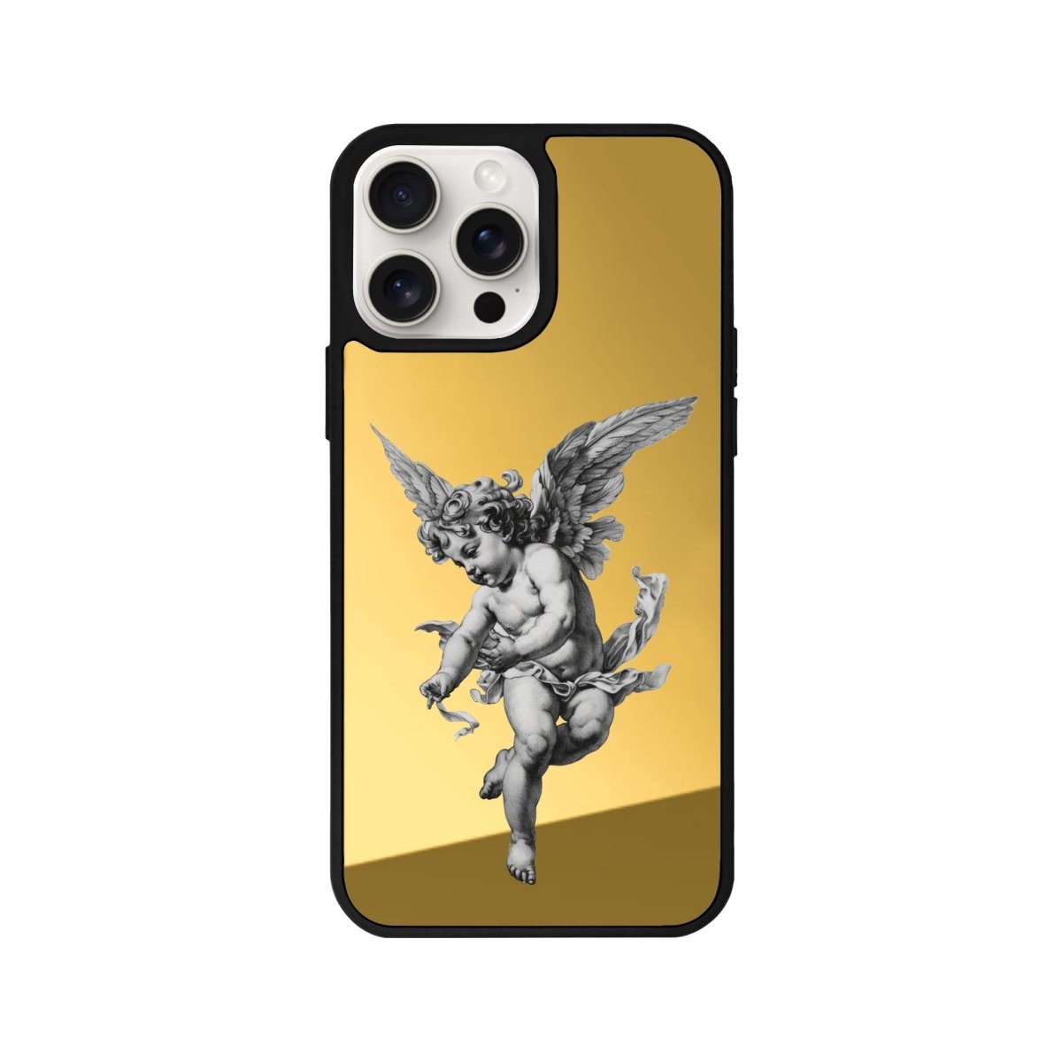 iPhone 11 Angel Mirror Aynalı Telefon Kılıfı Altın - SUMTHINCS