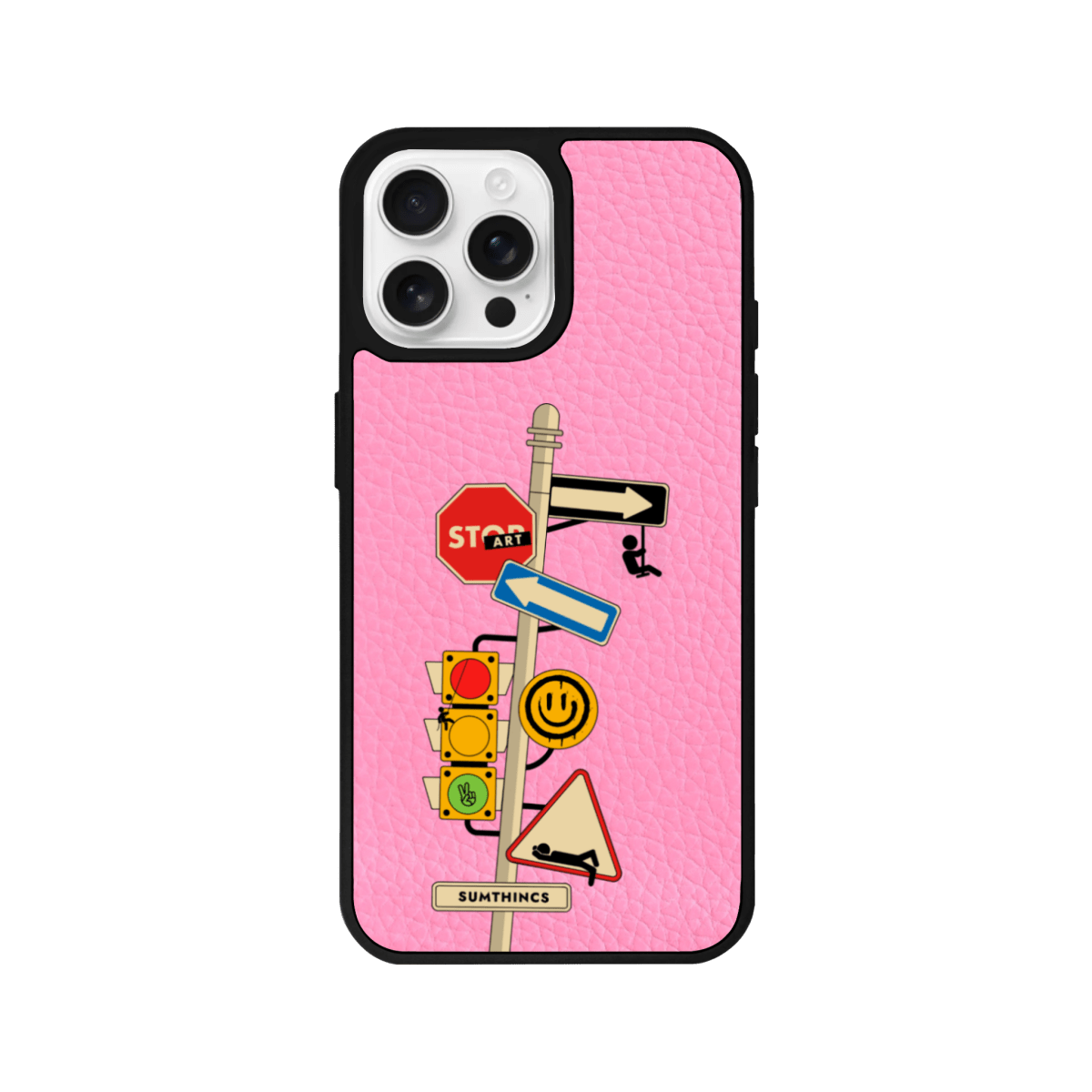 iPhone 11 Crossroad Leather Vegan Deri Telefon Kılıfı Pembe - SUMTHINCS