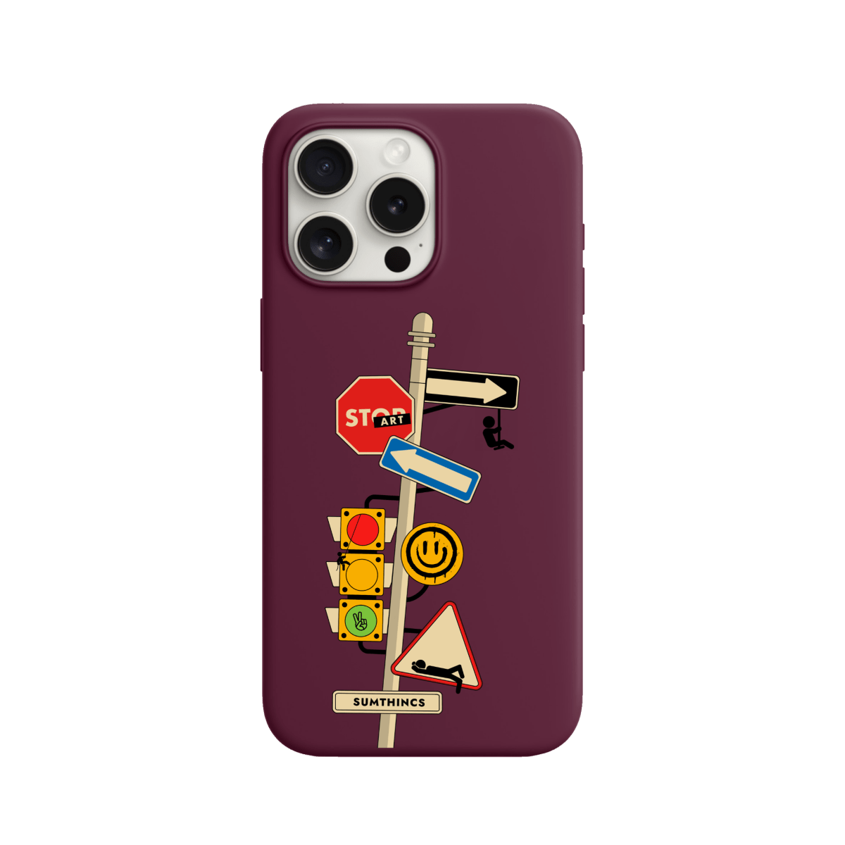 iPhone 11 Crossroad Premium Telefon Kılıfı Bordo - SUMTHINCS