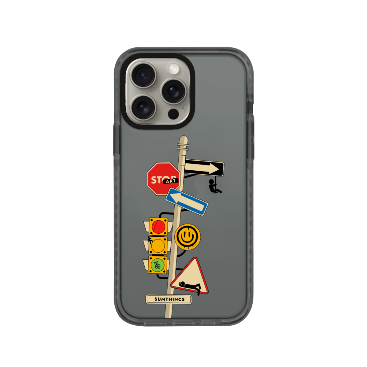 iPhone 11 Crossroad Procase Şeffaf Telefon Kılıfı Antrasit - SUMTHINCS