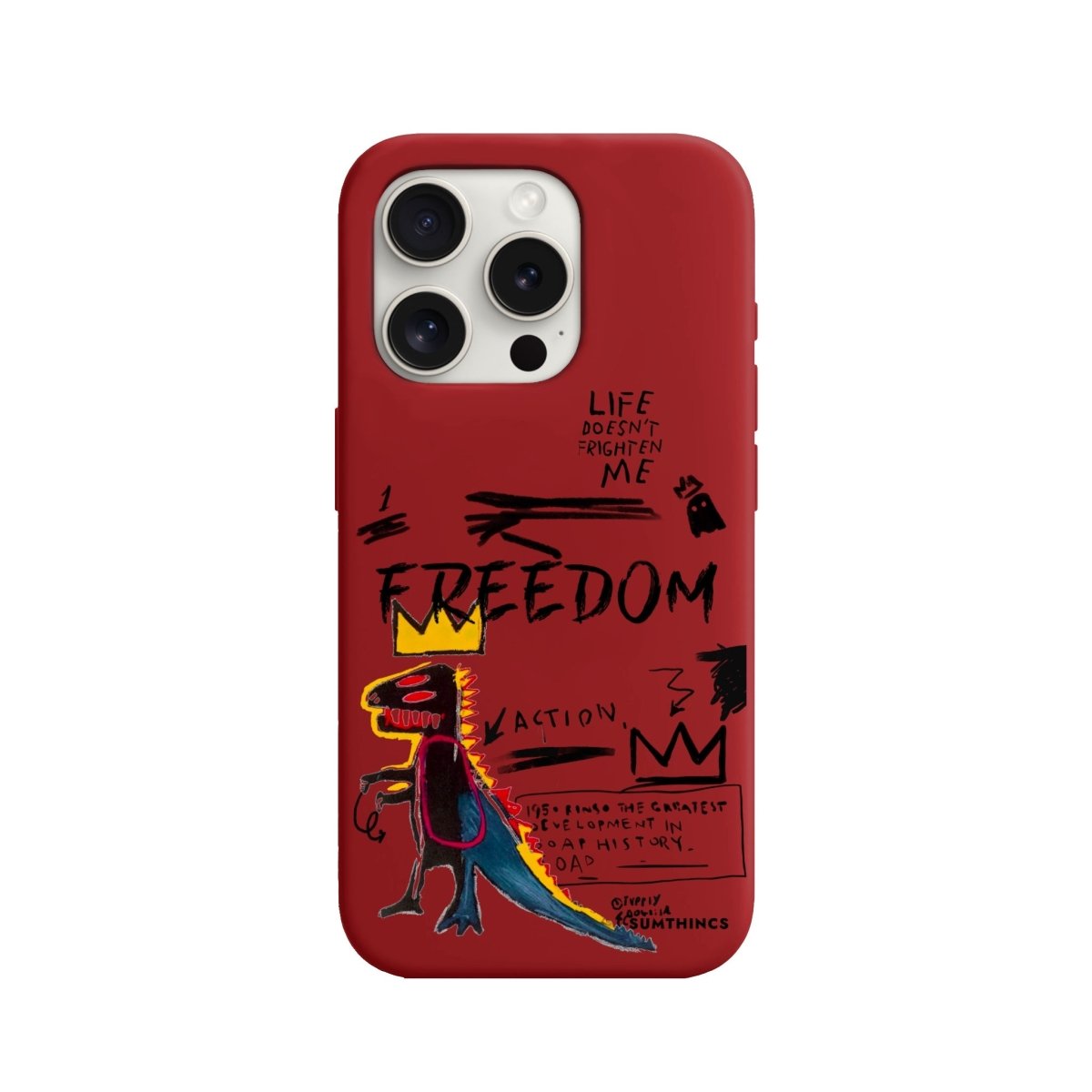 iPhone 11 Freedom Premium Telefon Kılıfı Kırmızı - SUMTHINCS