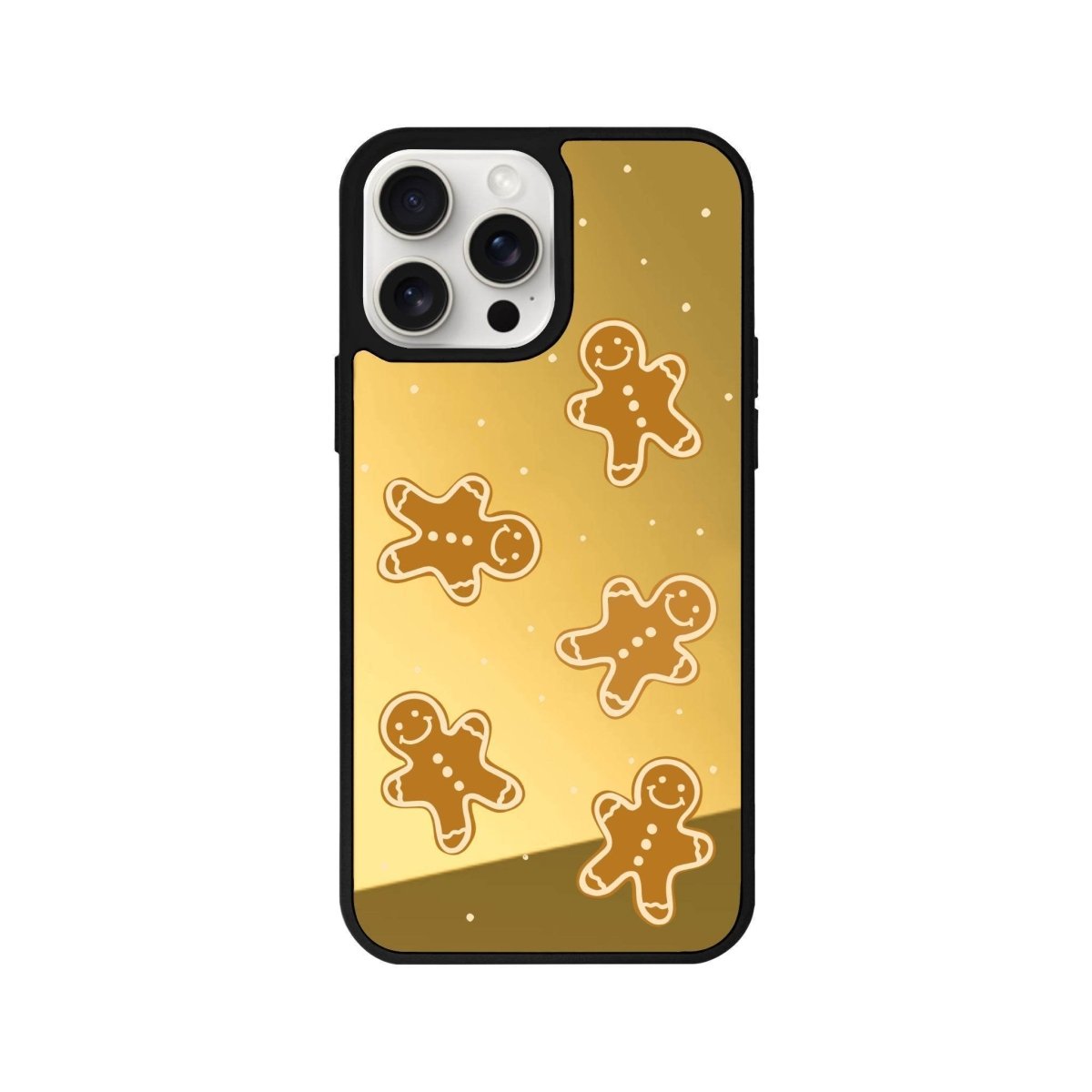 iPhone 11 Gingerbread Man Mirror Aynalı Telefon Kılıfı Altın - SUMTHINCS