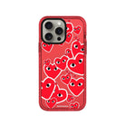 iPhone 11 Hearts Procase Şeffaf Telefon Kılıfı Kırmızı - SUMTHINCS