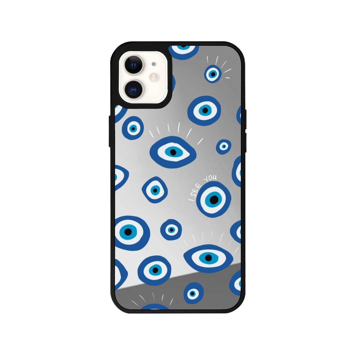 iPhone 11 I See You Mirror Aynalı Telefon Kılıfı Gümüş - SUMTHINCS