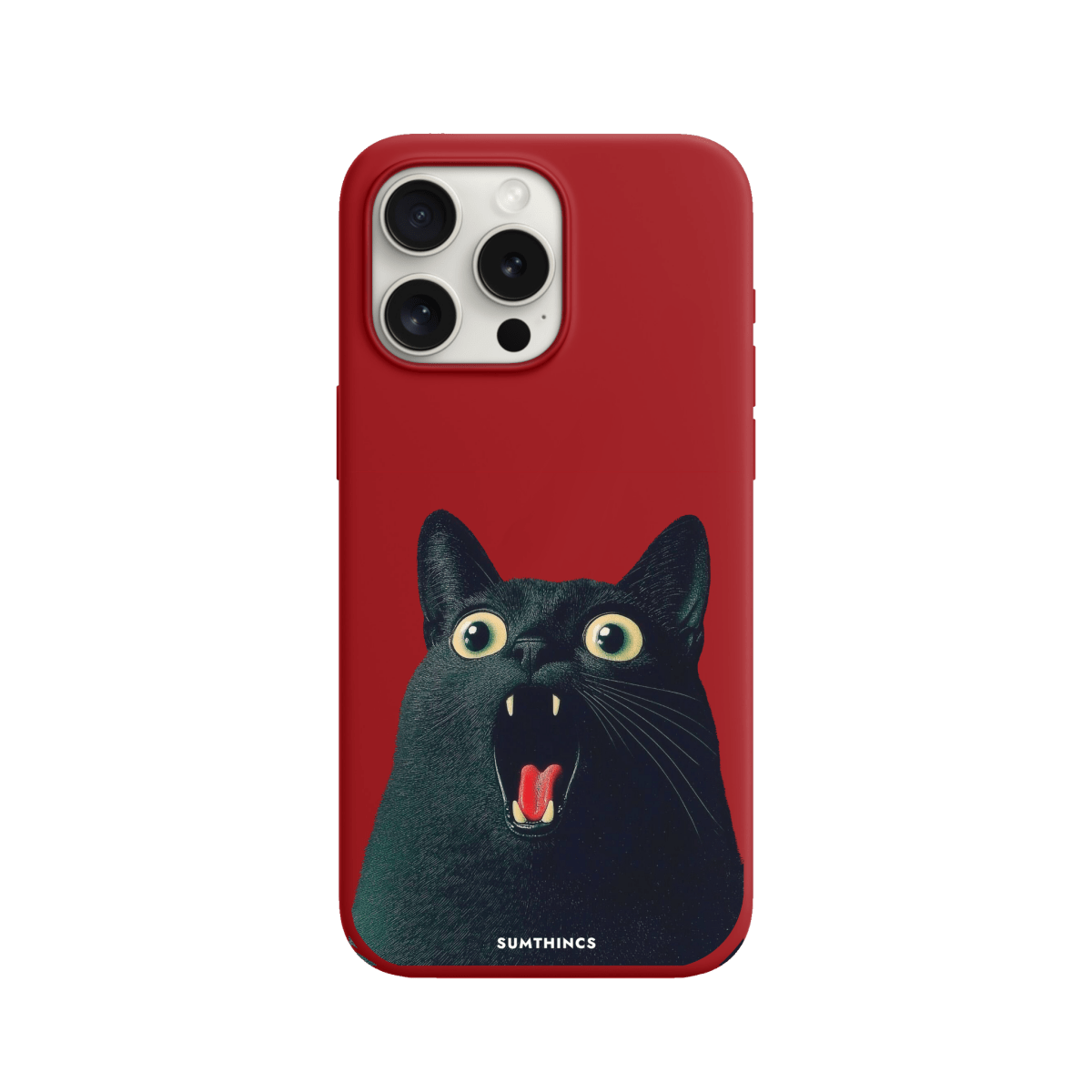 iPhone 11 Meoww Premium Telefon Kılıfı Kırmızı - SUMTHINCS