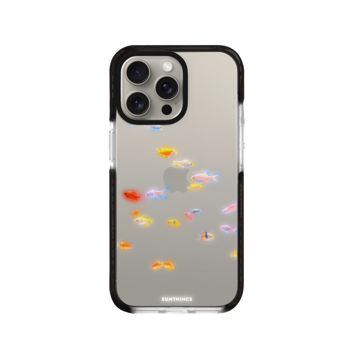 iPhone 11 Neon Fish Procase Şeffaf Telefon Kılıfı Siyah Şeffaf - SUMTHINCS