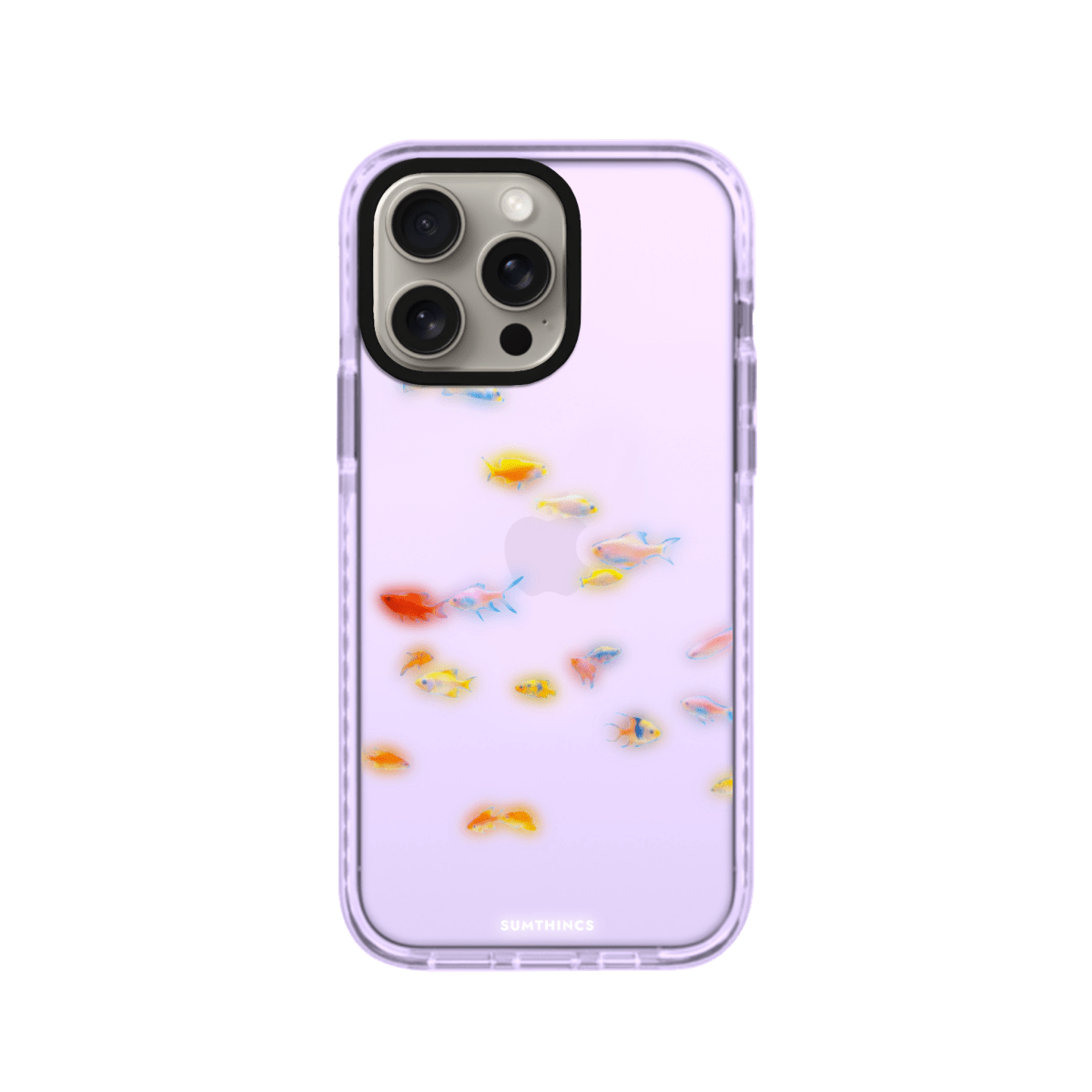iPhone 11 Neon Fish Procase Şeffaf Telefon Kılıfı Lila - SUMTHINCS