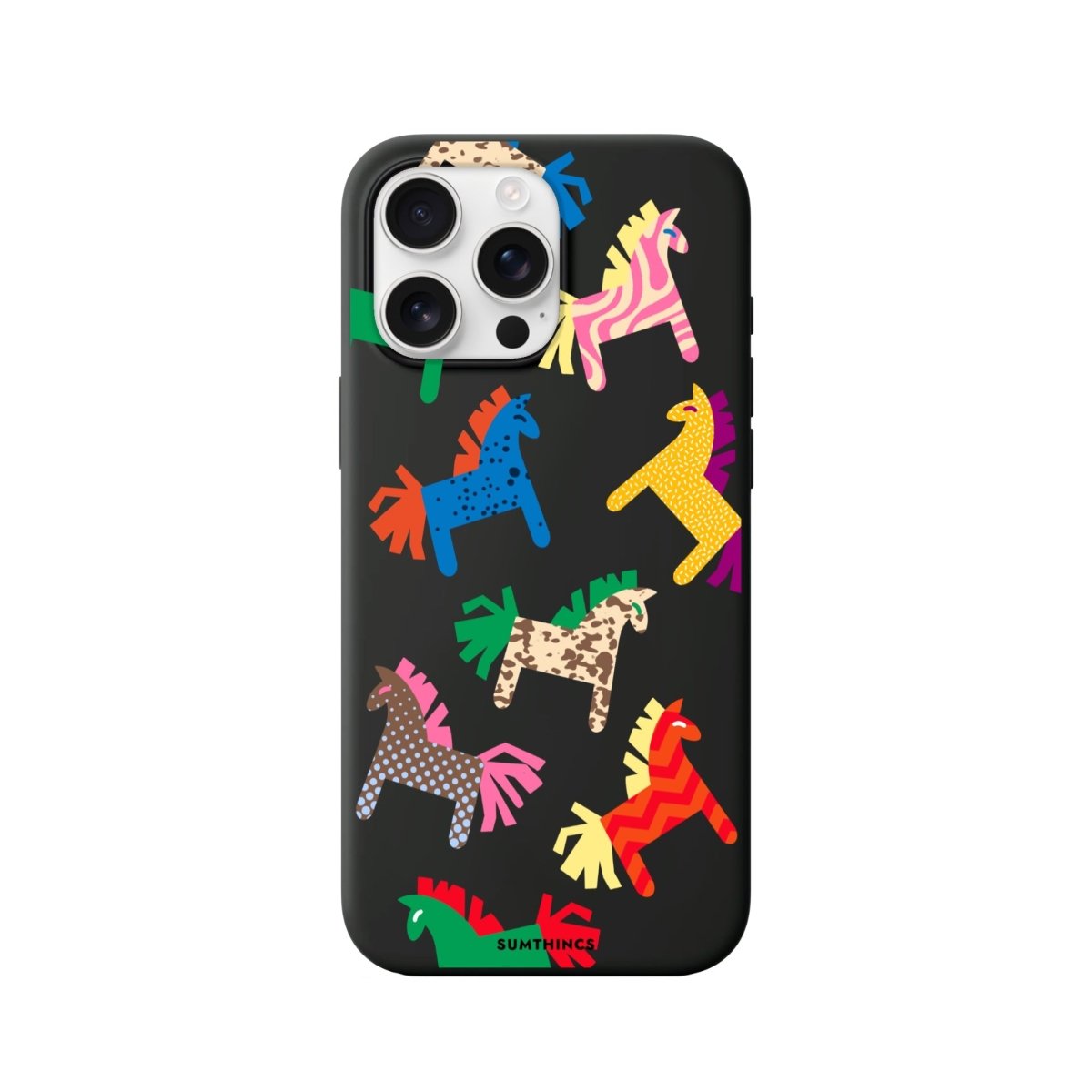 iPhone 11 Ponies Premium Telefon Kılıfı Siyah - SUMTHINCS