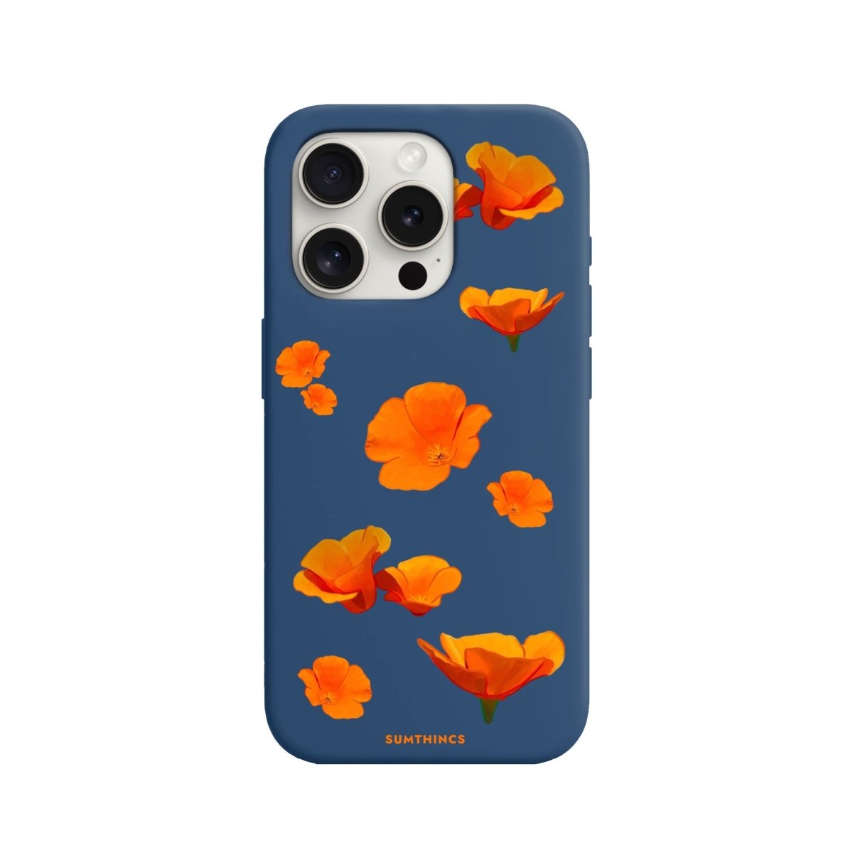 iPhone 11 Poppies Premium Telefon Kılıfı Pasifik Mavi - SUMTHINCS