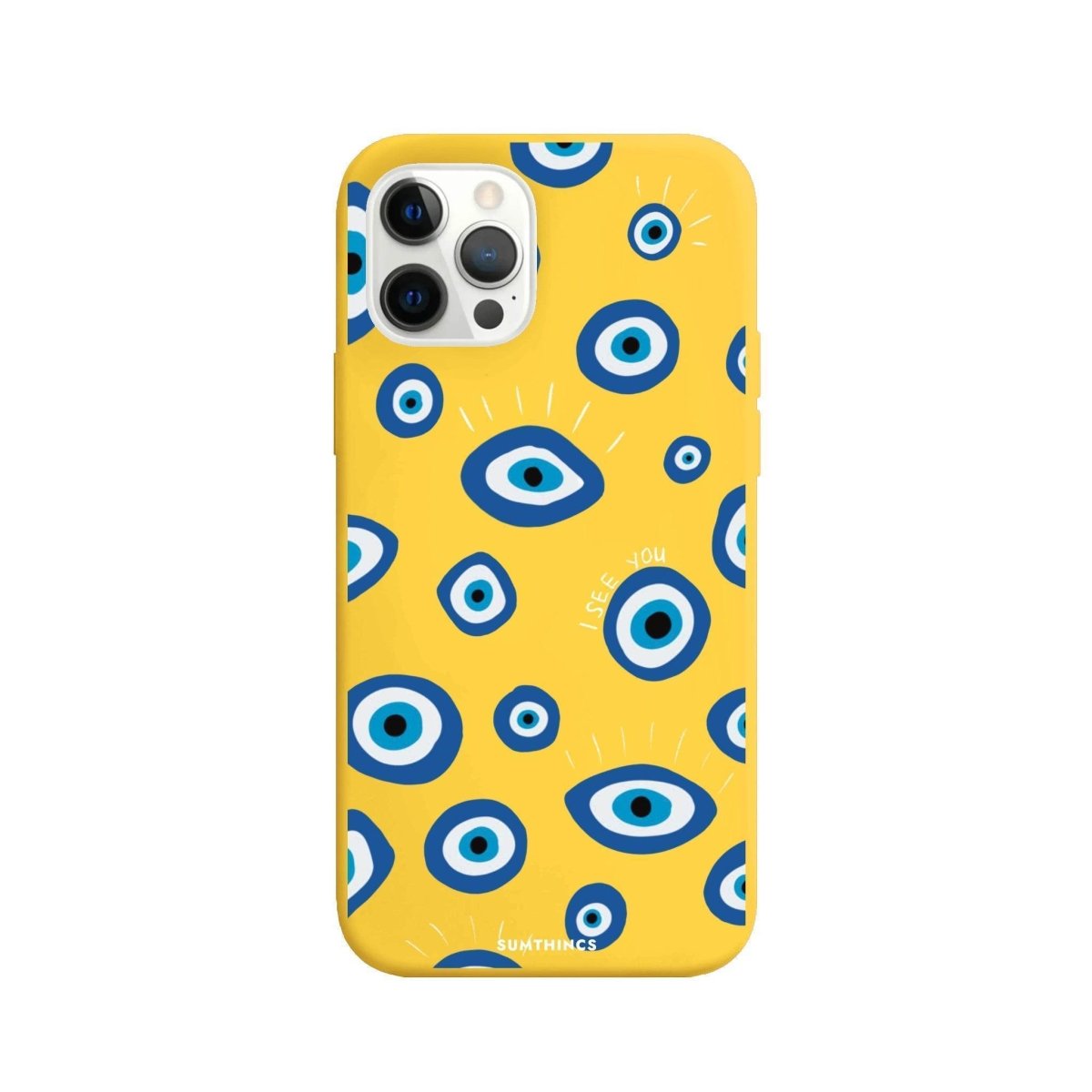 iPhone 11 Pro I See You Premium Telefon Kılıfı Sarı - SUMTHINCS