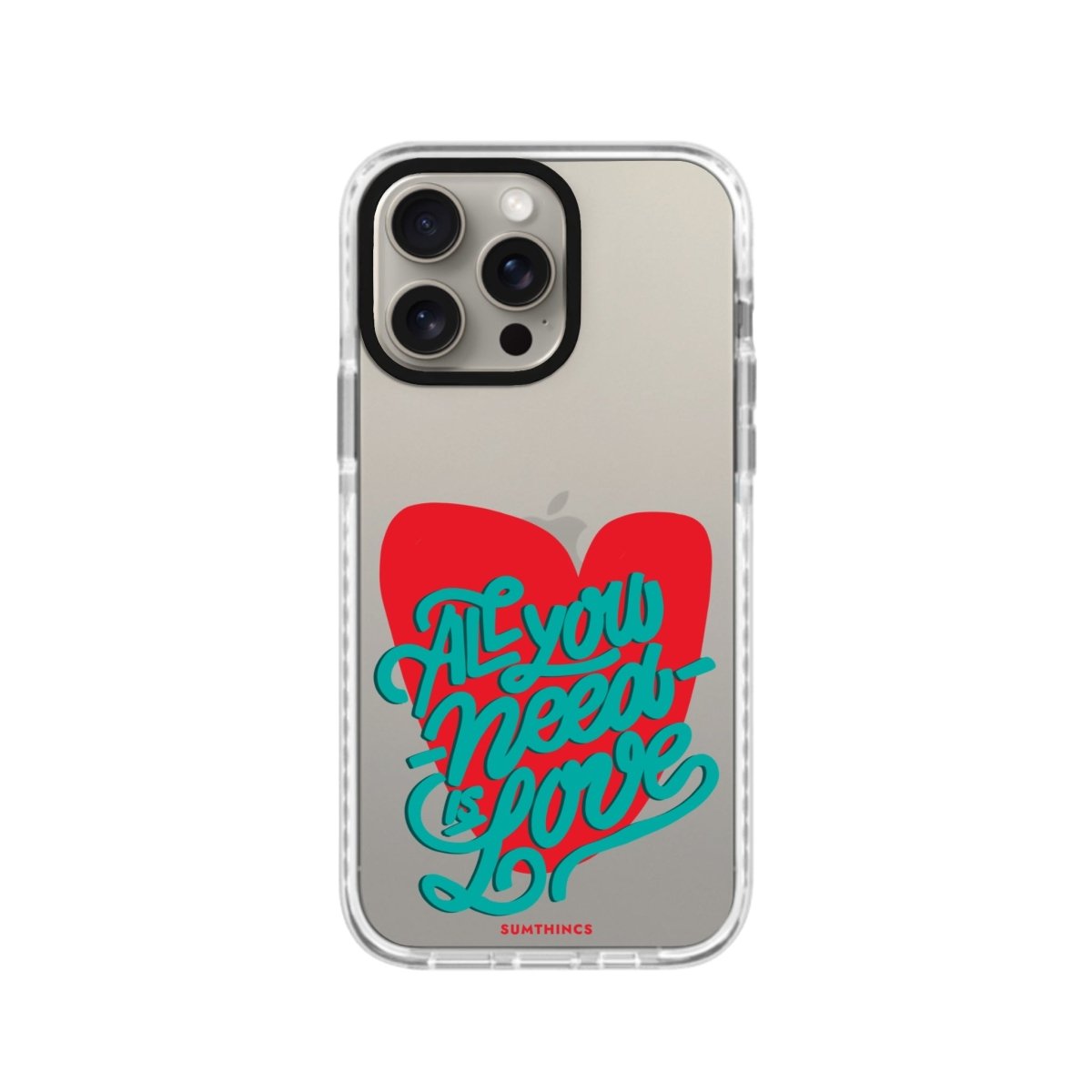 iPhone 11 Pro Max All You Need is Love Procase Şeffaf Telefon Kılıfı Beyaz Şeffaf - SUMTHINCS