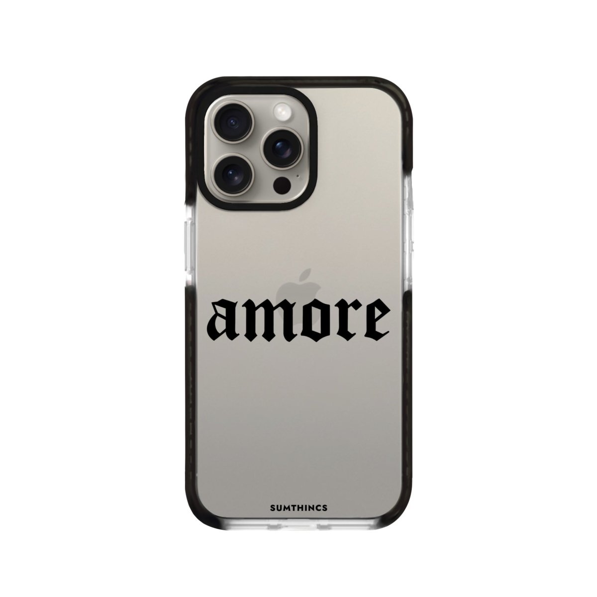 iPhone 11 Pro Max Amore Procase Şeffaf Telefon Kılıfı Siyah Şeffaf - SUMTHINCS