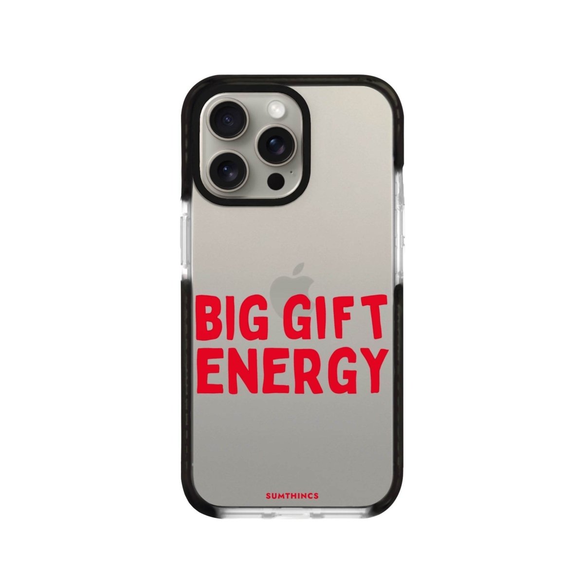 iPhone 11 Pro Max Big Gift Energy Procase Şeffaf Telefon Kılıfı Siyah Şeffaf - SUMTHINCS