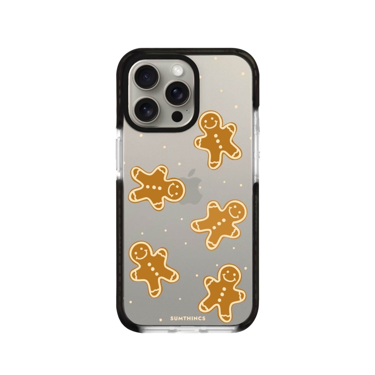 iPhone 11 Pro Max Gingerbread Man Procase Şeffaf Telefon Kılıfı Siyah Şeffaf - SUMTHINCS