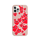 iPhone 11 Pro Max Hearts Premium Telefon Kılıfı Bej - SUMTHINCS