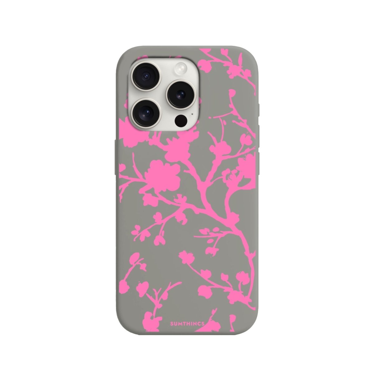 iPhone 11 Sakura Premium Telefon Kılıfı Gri - SUMTHINCS