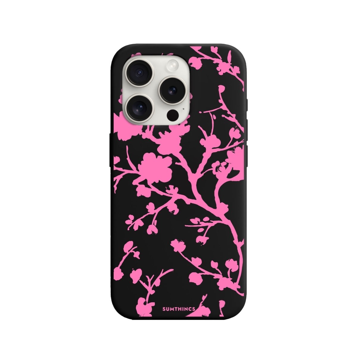 iPhone 11 Sakura Premium Telefon Kılıfı Siyah - SUMTHINCS