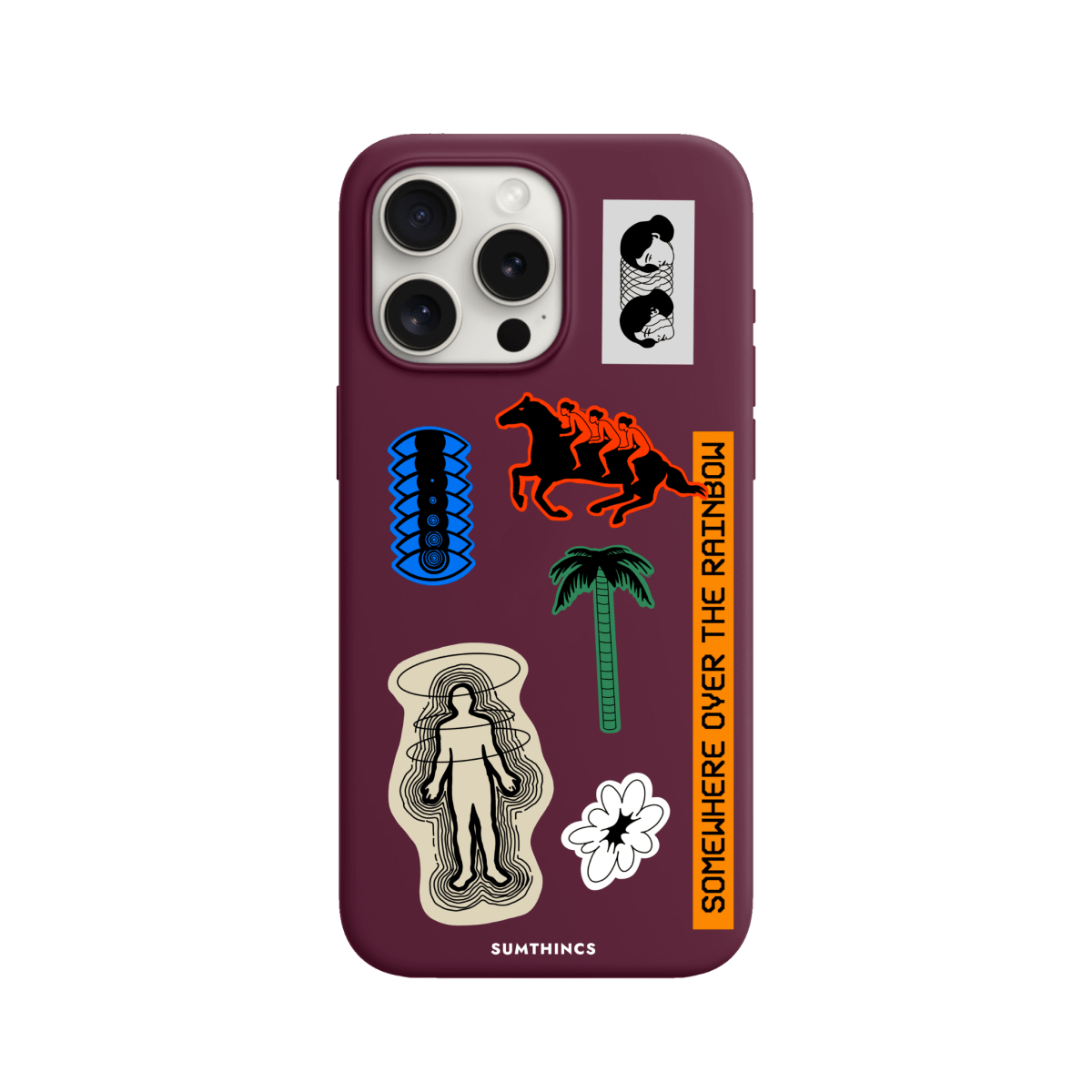 iPhone 11 Somewhere Premium Telefon Kılıfı Bordo - SUMTHINCS