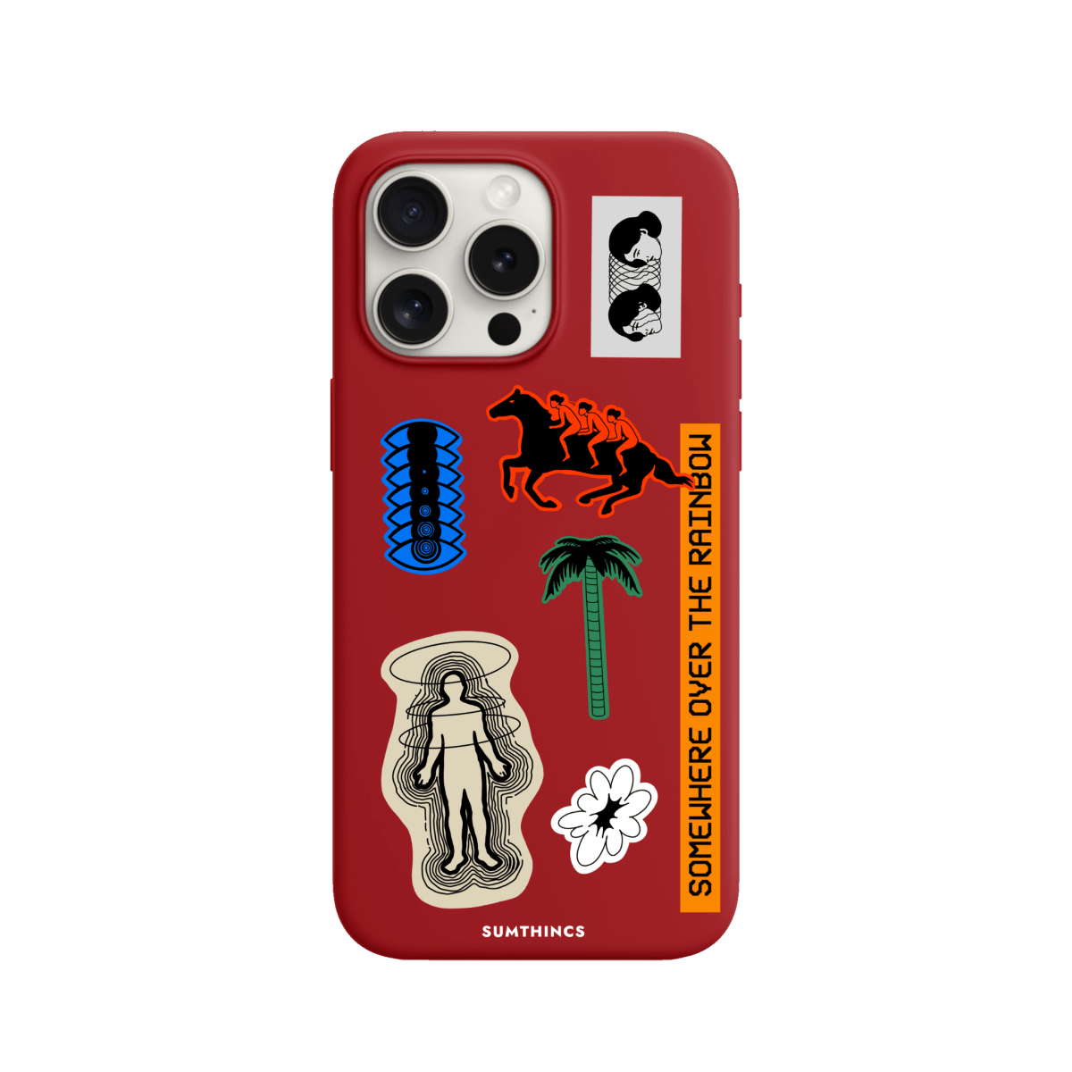 iPhone 11 Somewhere Premium Telefon Kılıfı Kırmızı - SUMTHINCS