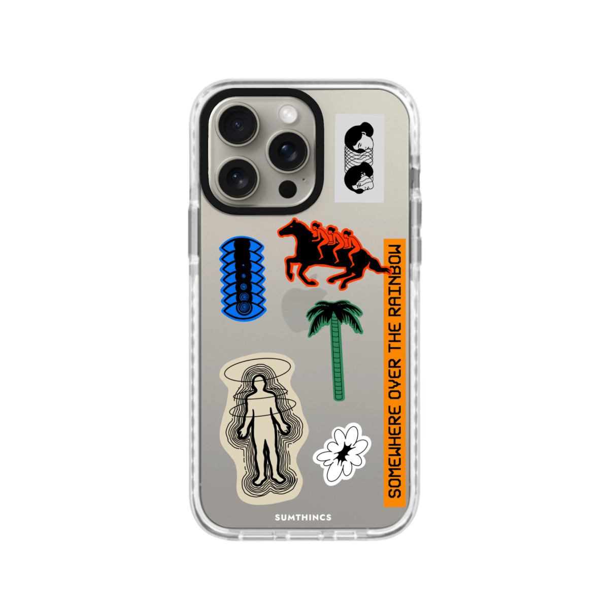 iPhone 11 Somewhere Procase Şeffaf Telefon Kılıfı Beyaz Şeffaf - SUMTHINCS